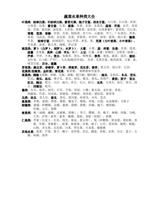 最全蔬菜种类大全(图3)