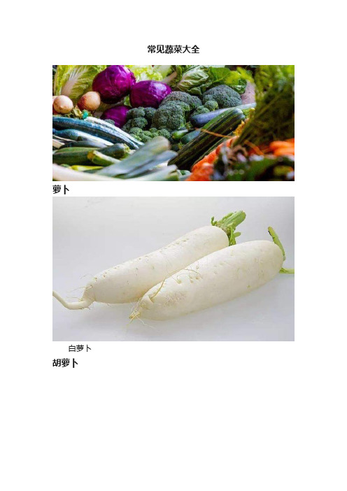 最全蔬菜种类大全(图5)